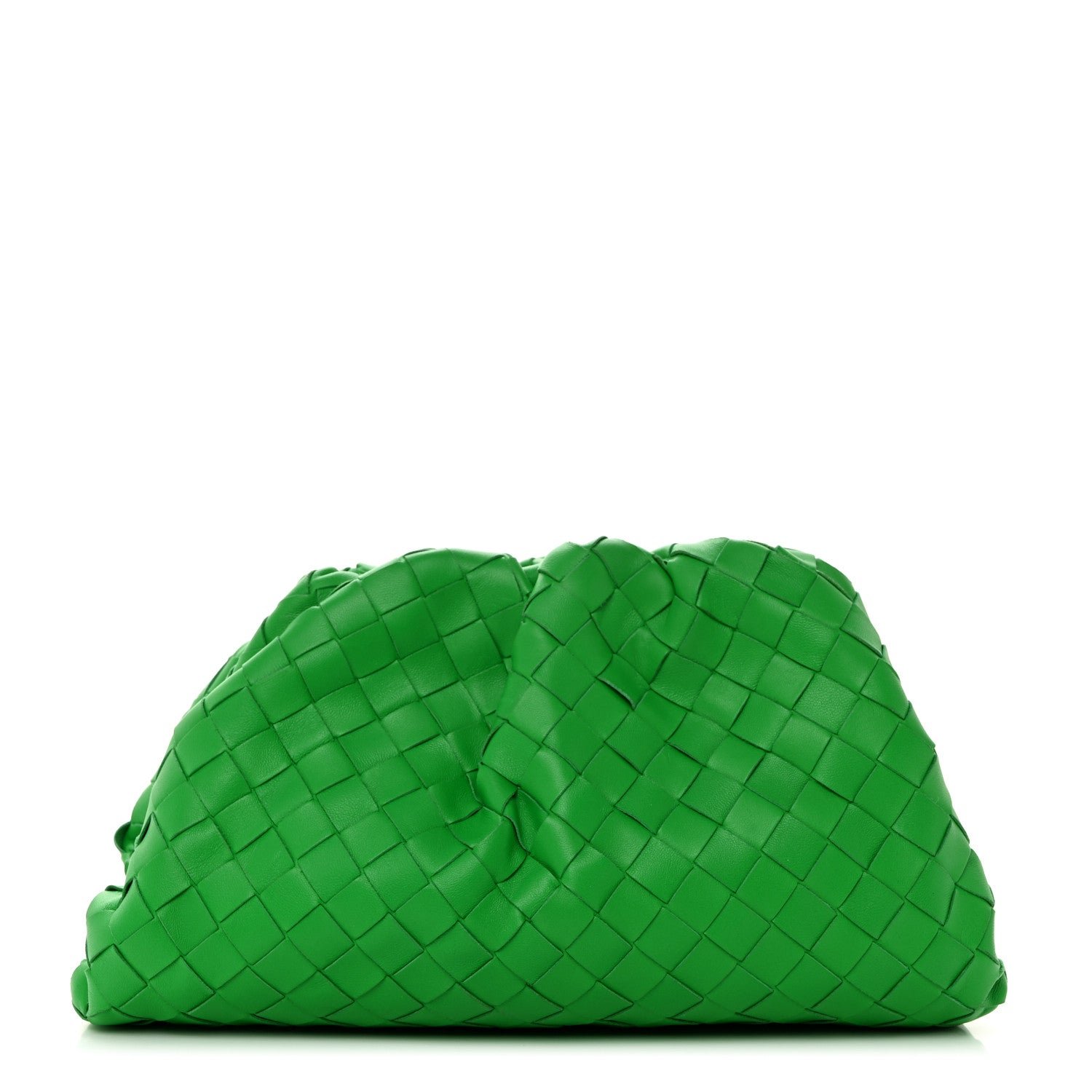 Bottega Veneta Nappa Maxi Intrecciato Teen Pouch Parakeet