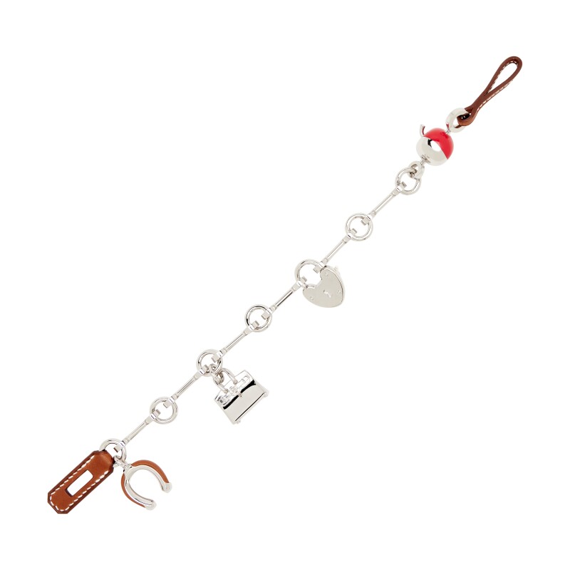 Limited Edition Fauve Barenia and Rouge De Coeur Bijou de Sac Charm, 2025
