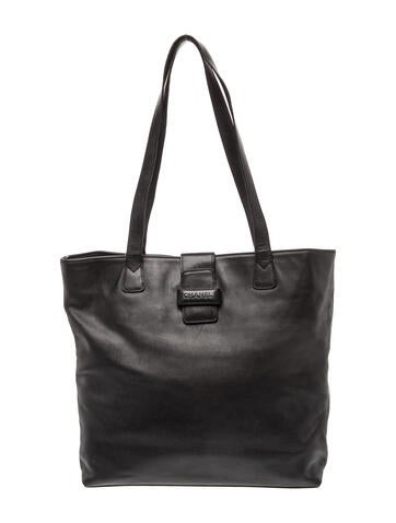 Leather Logo Tote