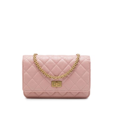 Quilted Aged Calfskin Reissue 2.55 Wallet on Chain