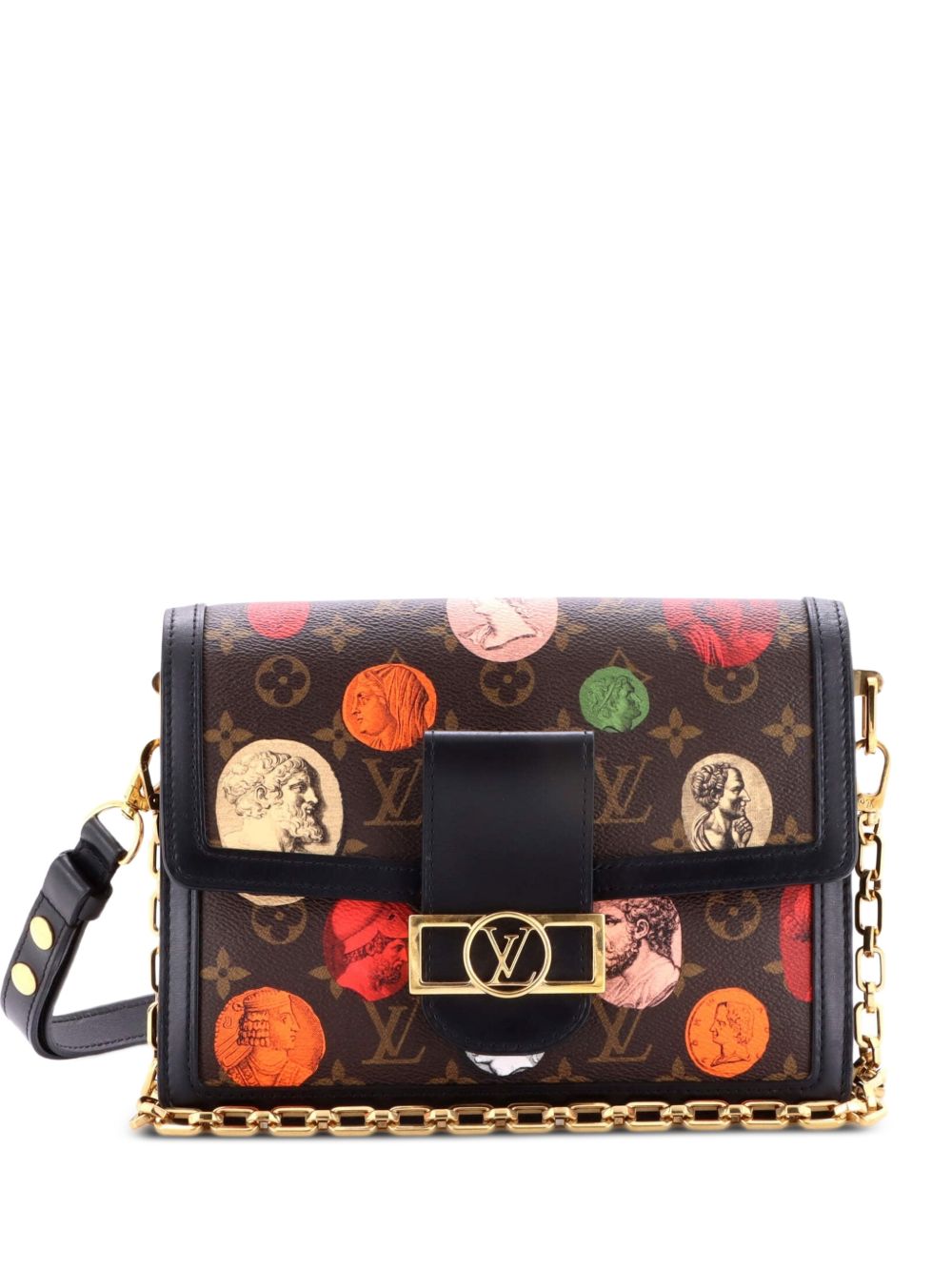 Louis Vuitton Dauphine Limited Edition Fornasetti Cameo Monogram Canvas MM shoulder bag