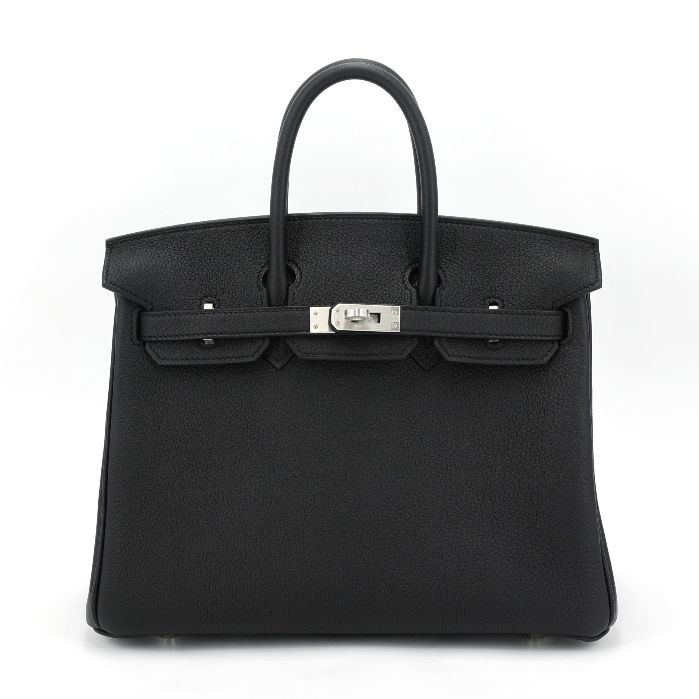 Hermes Brand New ( Rank N ) HERMÈS Birkin 25 Noir (89) Togo Brushed Palladium K (2025)