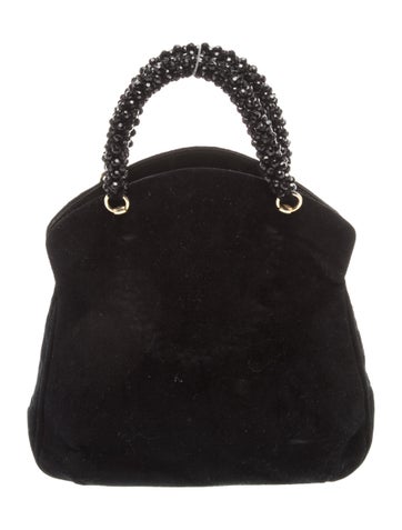 Emilio Pucci Velvet Top Handle Bag