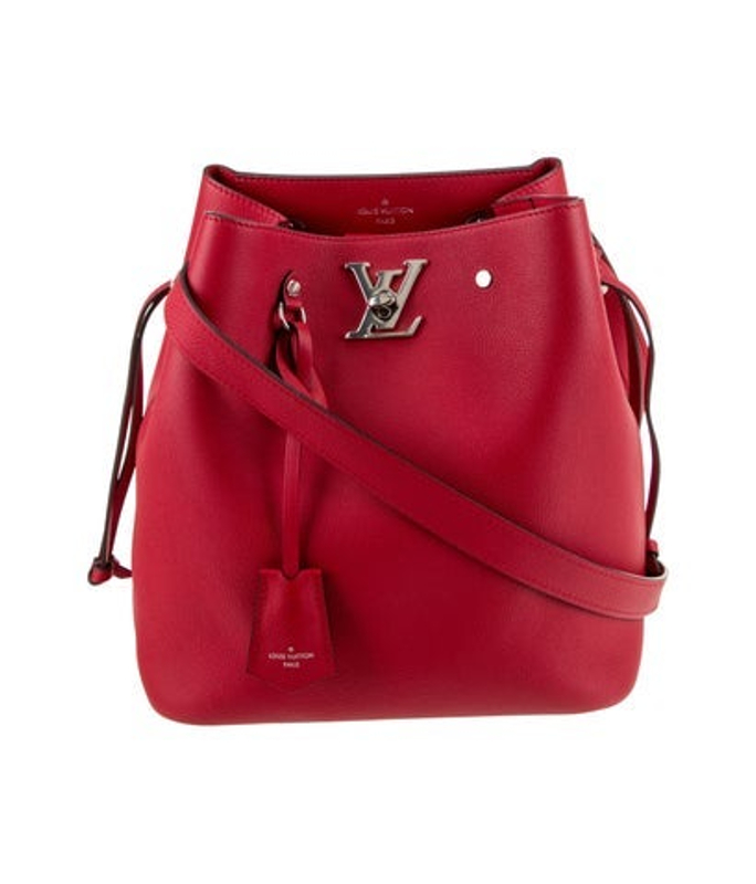 Louis Vuitton Vuitton Leather Lockme Bucket Bag