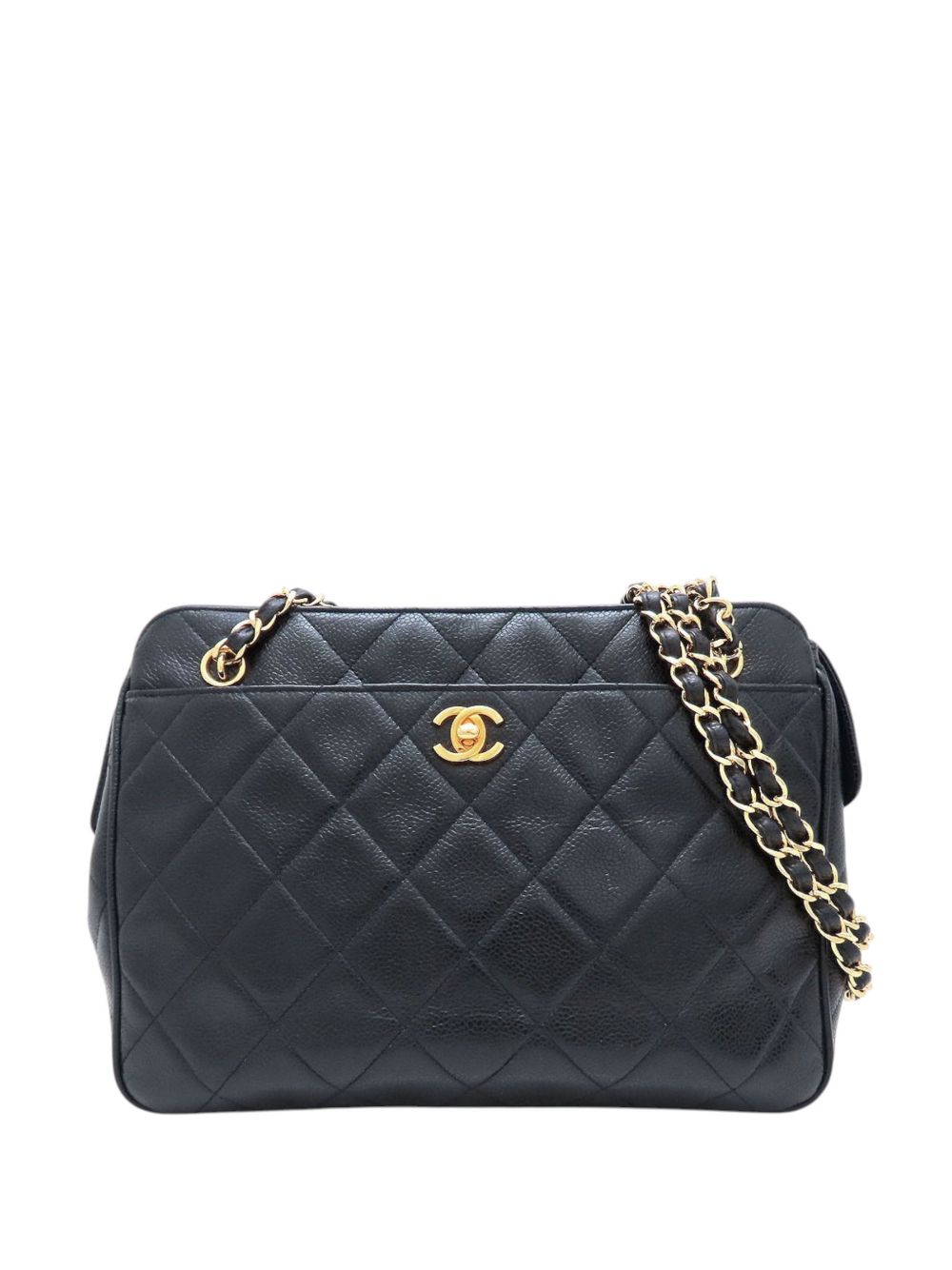 1996-1997 CC Quilted Caviar Front Pocket shoulder bag