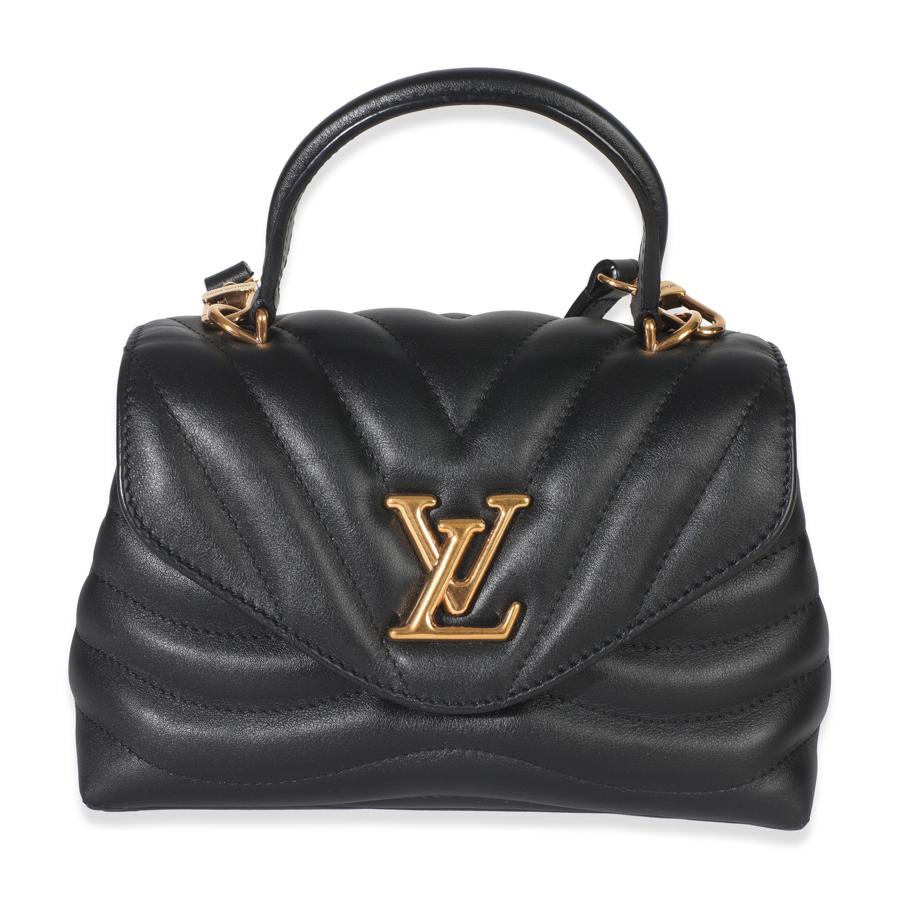 Louis Vuitton Black Calfskin New Wave Hold Me Top Handle Bag