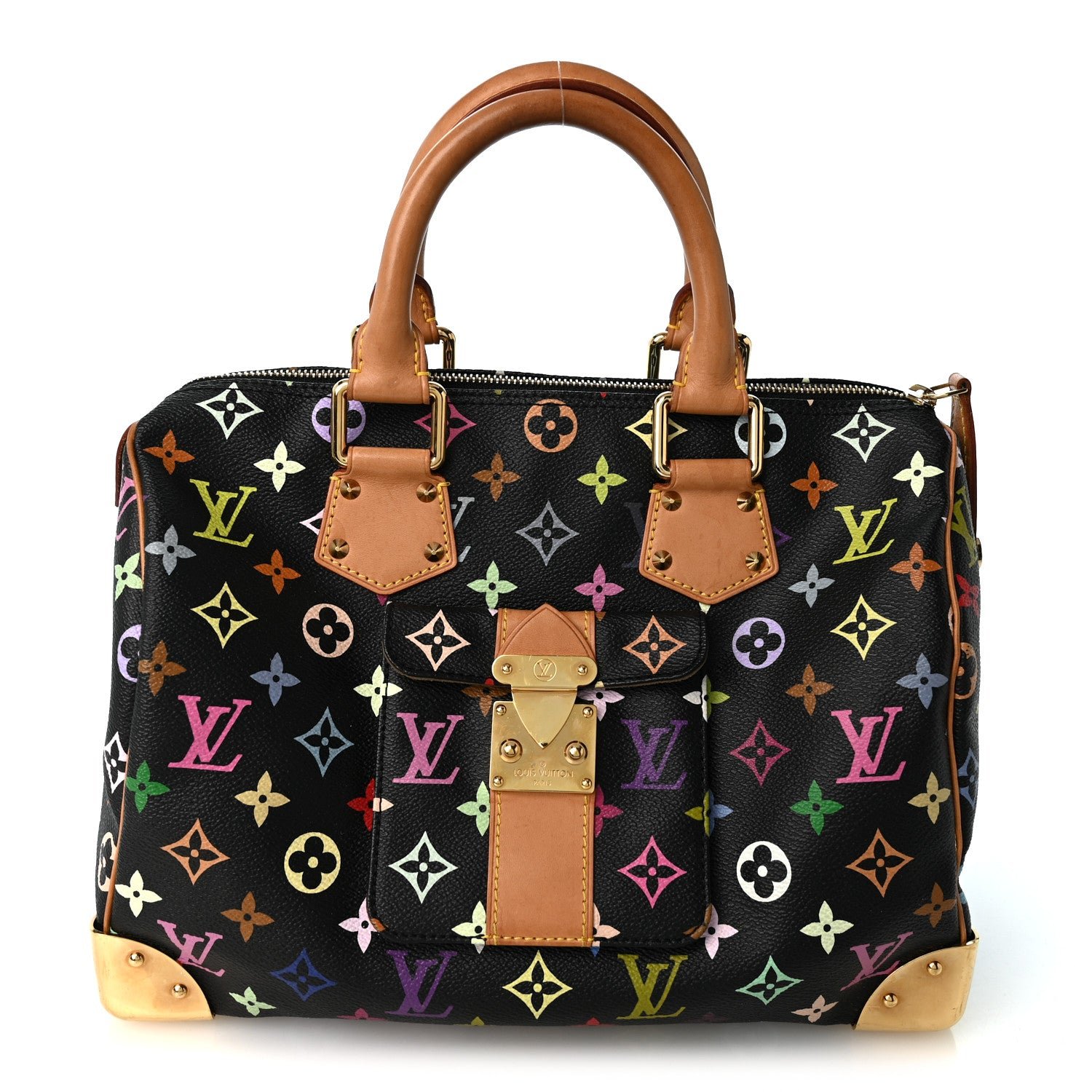Louis Vuitton Monogram Multicolor Speedy 30 Black