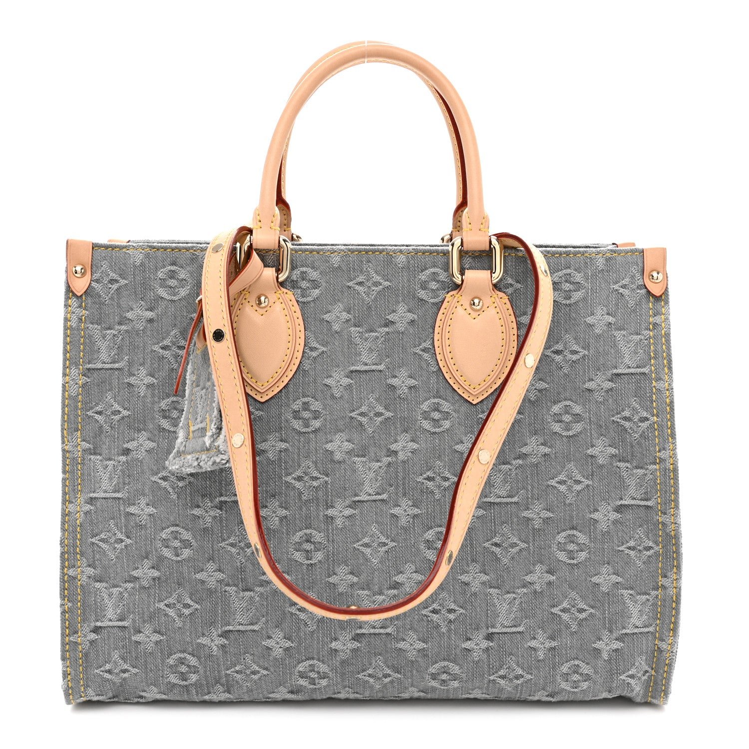 Louis Vuitton Monogram Denim Onthego MM Washed Gray
