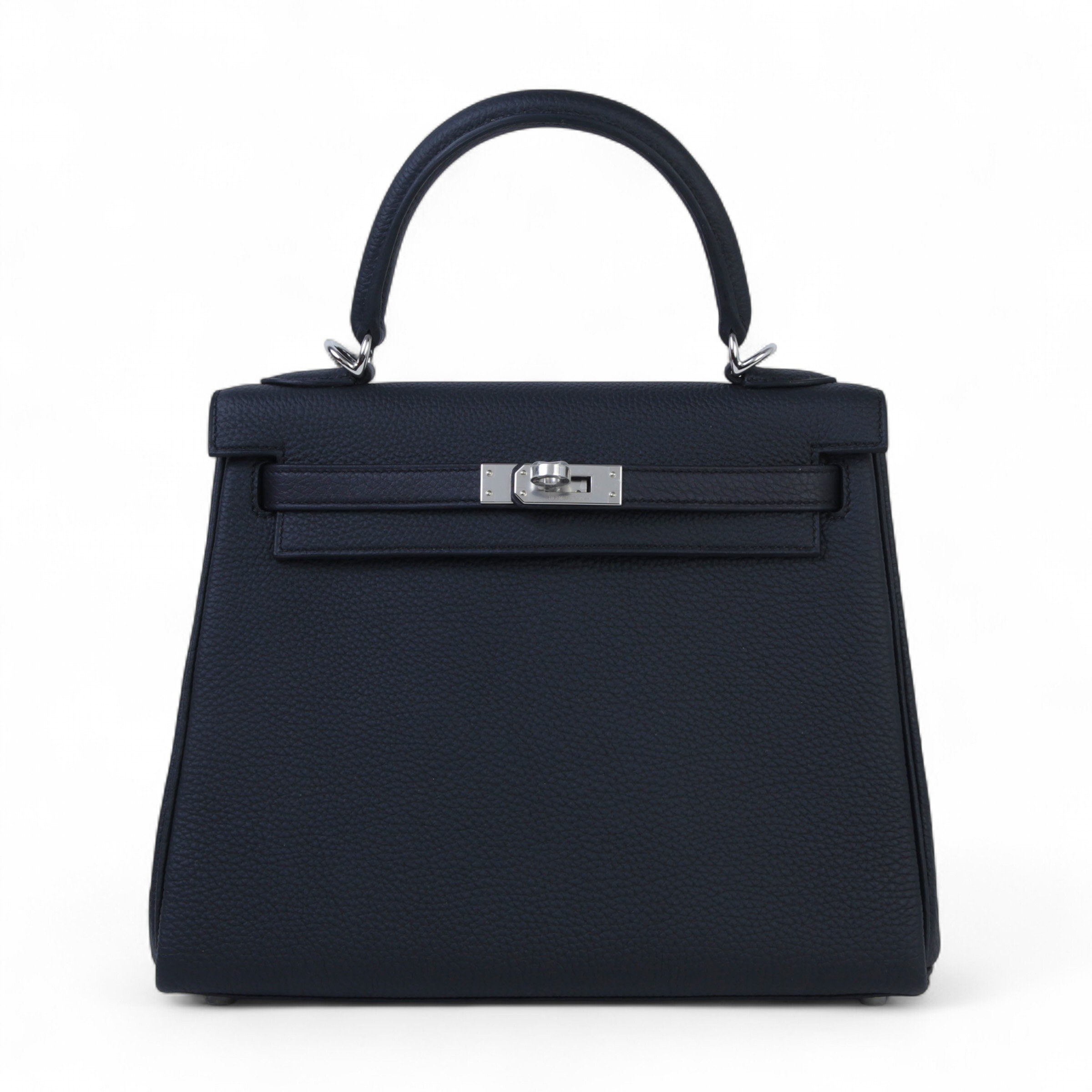 Hermes Brand New ( Rank N ) HERMÈS Kelly 25 Noir (89) Togo Palladium hardware K (2025)