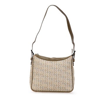 Calf Leather C Macadam Canvas Shoulder Bag