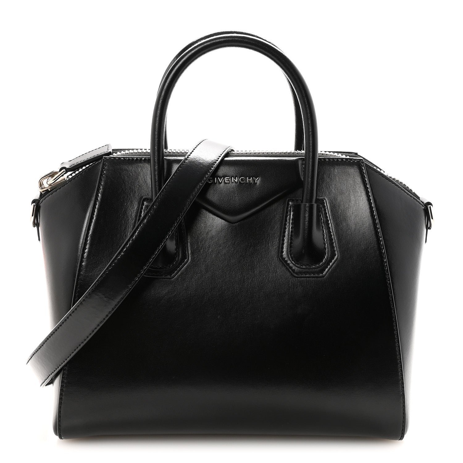 Givenchy Shiny Lord Calfskin Small Antigona Black