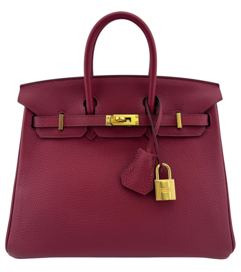 Hermes Rouge Grenat Togo Birkin 25 Gold Hardware, 2016
