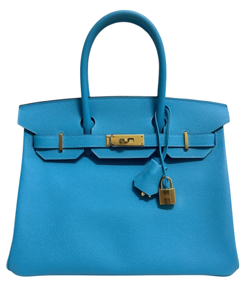 Hermes Bleu du Nord Epsom Birkin 30 Gold Hardware, 2019