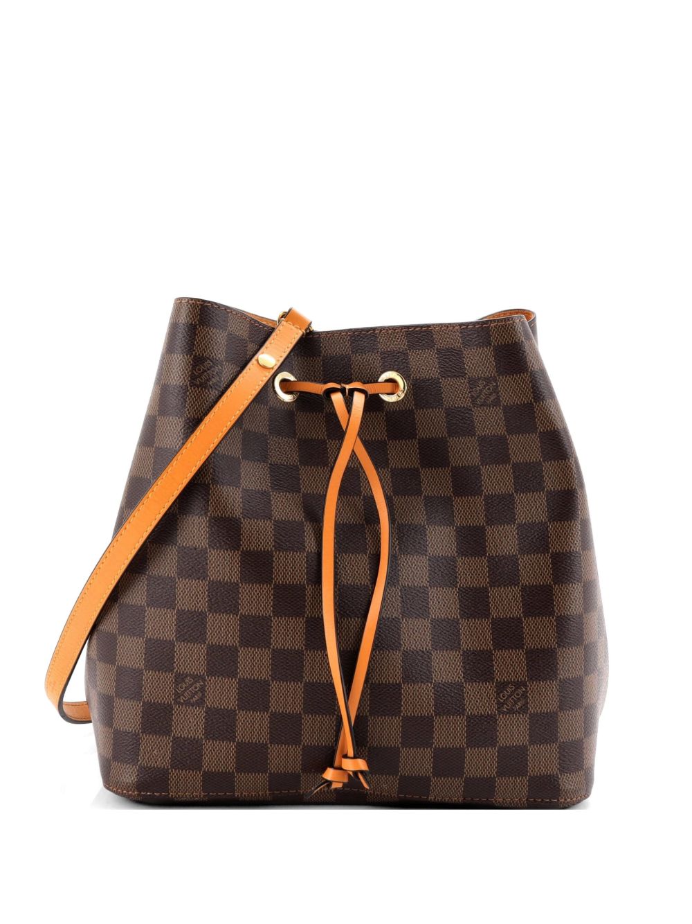 Louis Vuitton NeoNoe Handbag Damier with Leather MM bucket bag