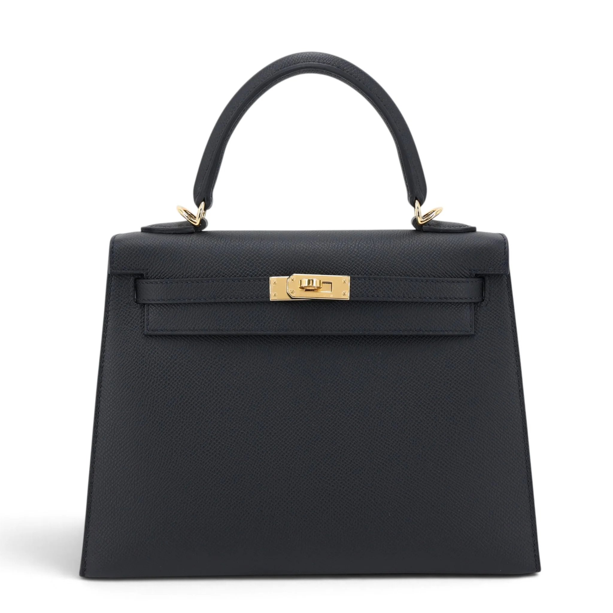 Brand New ( Rank N ) HERMÈS Kelly 25 Sellier Noir (89) Epsom Gold hardware G (2026)