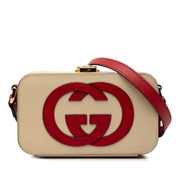 Calf Leather Leather Interlocking G Crossbody