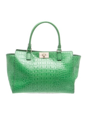 Embossed Leather Tote