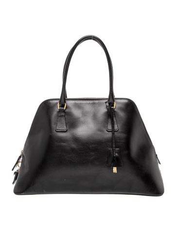 Saffiano Leather Top Handle Bag Large
