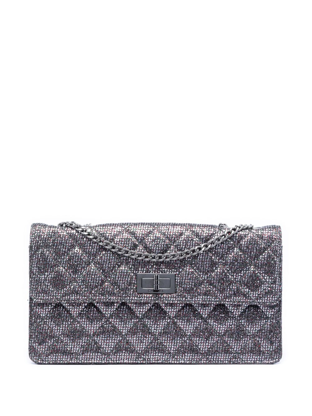 2010-2011 Quilted Glitter Canvas Reissue 2.55 Flap crossbody bag