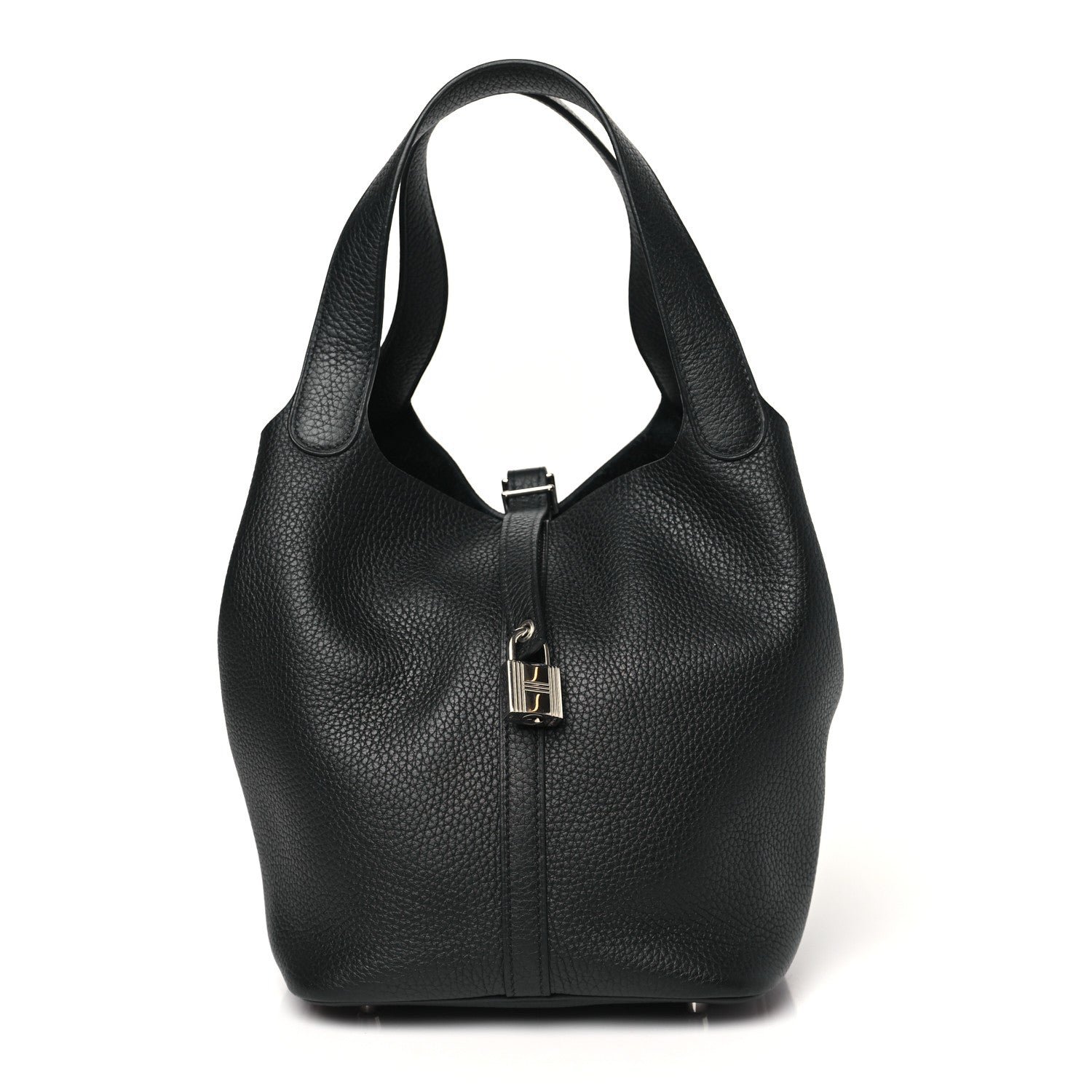 Hermes Taurillon Clemence Picotin Lock 22 MM Black