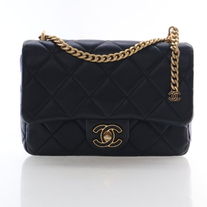 Chanel Mini Lambskin CC Square Flap Bag