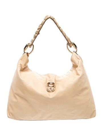 Leather Hobo Large
