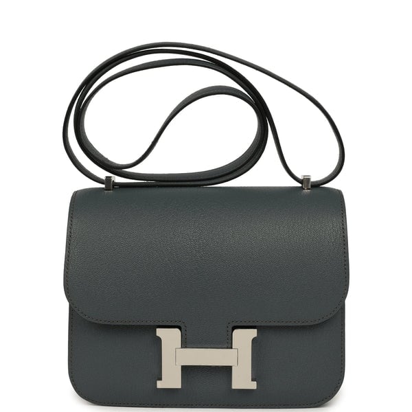 Hermes Hermes Constance 18 Carbone Chevre Mysore Palladium Hardware