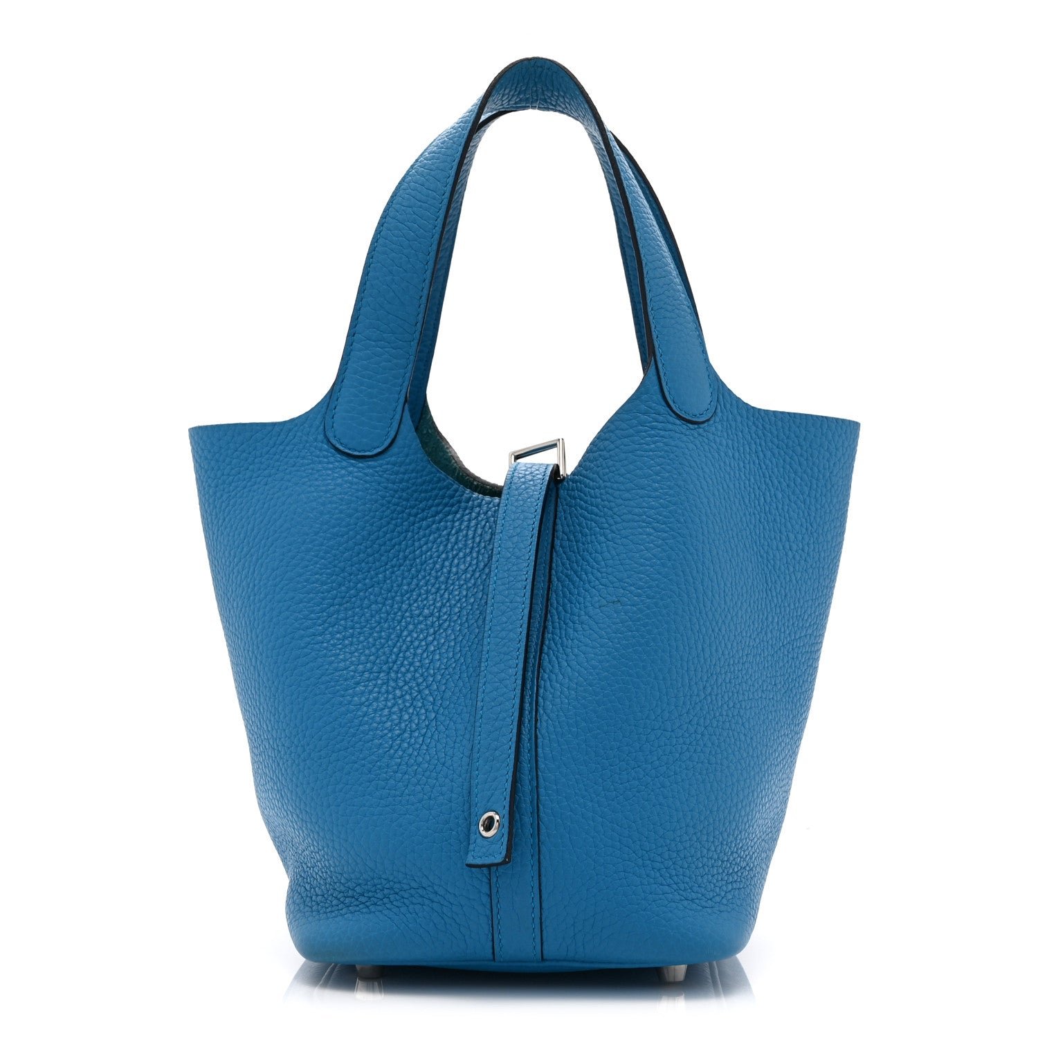 Hermes Taurillon Clemence Picotin Lock 18 PM Bleu Frida