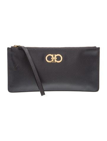 Saffiano Leather Clutch
