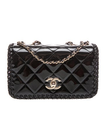 2023 Small Patent Whipstitch Flap Bag w/Tags