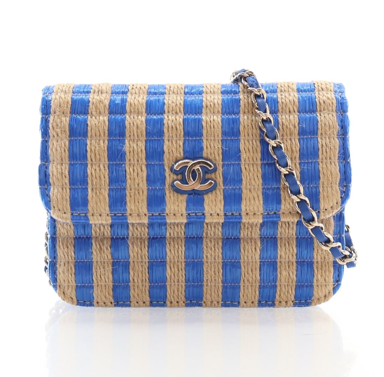 Chanel Raffia Flap Belt Bag