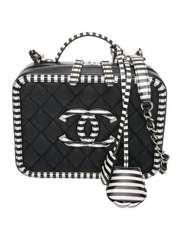 Medium Striped Filigree Vanity Case