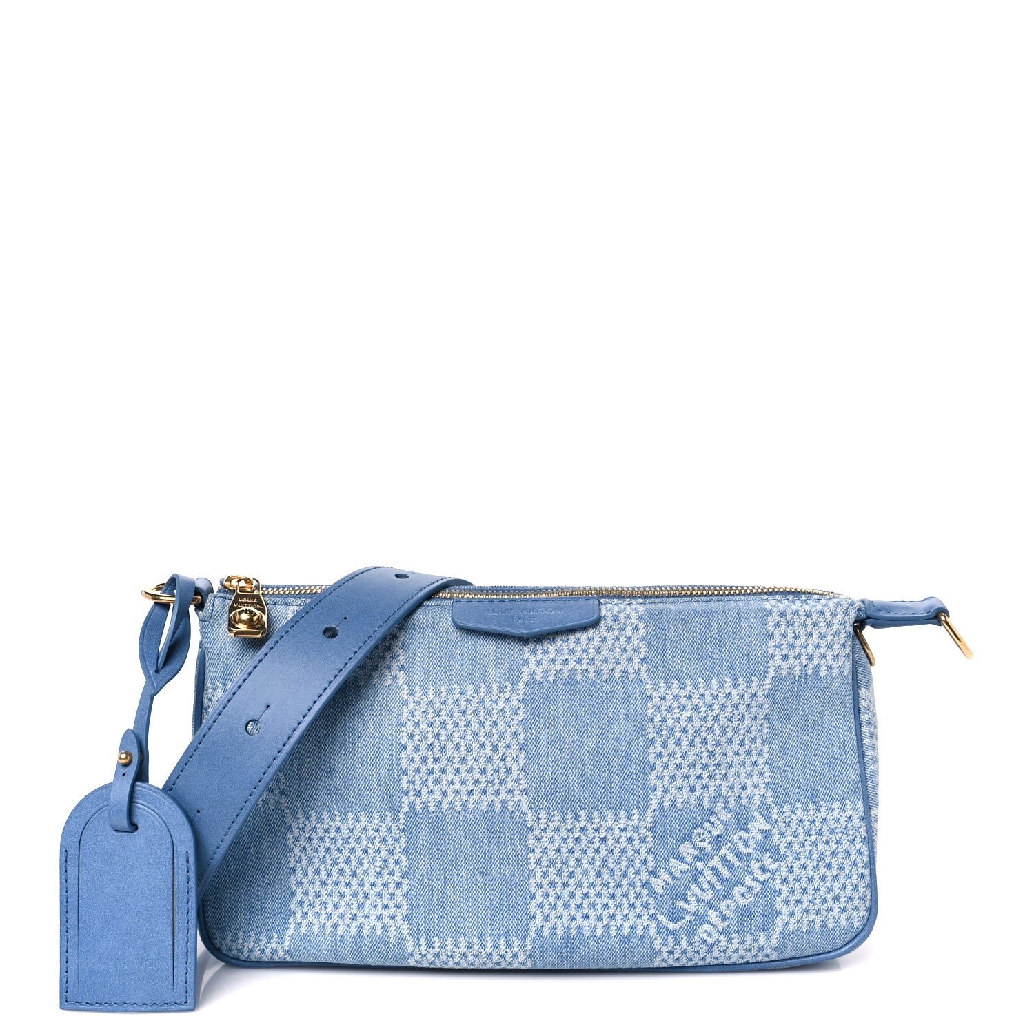 Louis Vuitton Damier Denim 3D Pochette Accessoire XL Blue