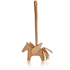 Hermes Chai Matte Alligator and Milo Lambskin GriGri Rodeo Pegase Charm PM, 2022