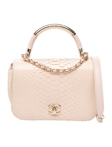 Small Python Carry Chic Flap Bag