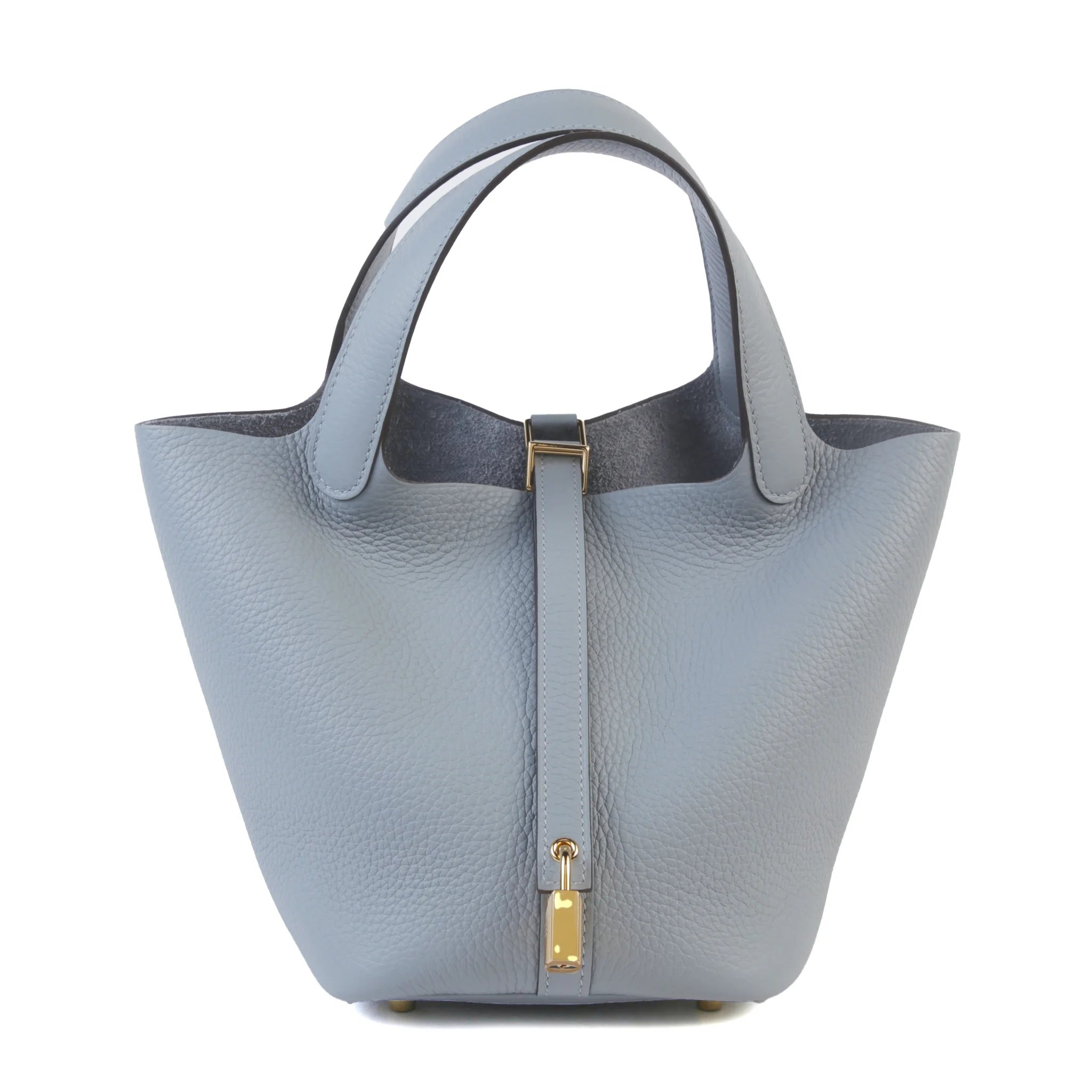 Brand New ( Rank N ) HERMÈS Picotin Lock PM Gris Pantin (P0) Clemence Gold hardware G (2026)