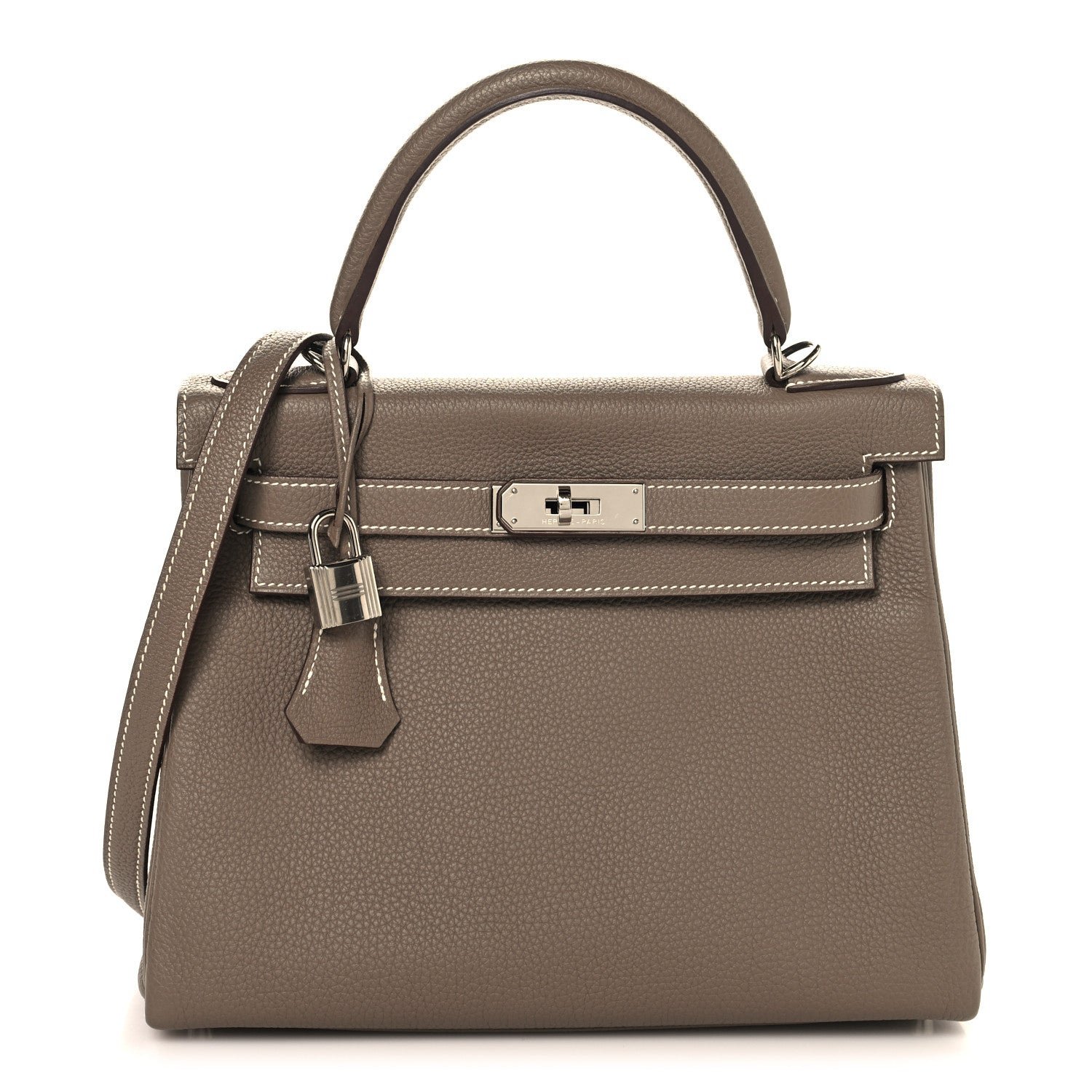 Hermes Togo Kelly Retourne 28 Etoupe