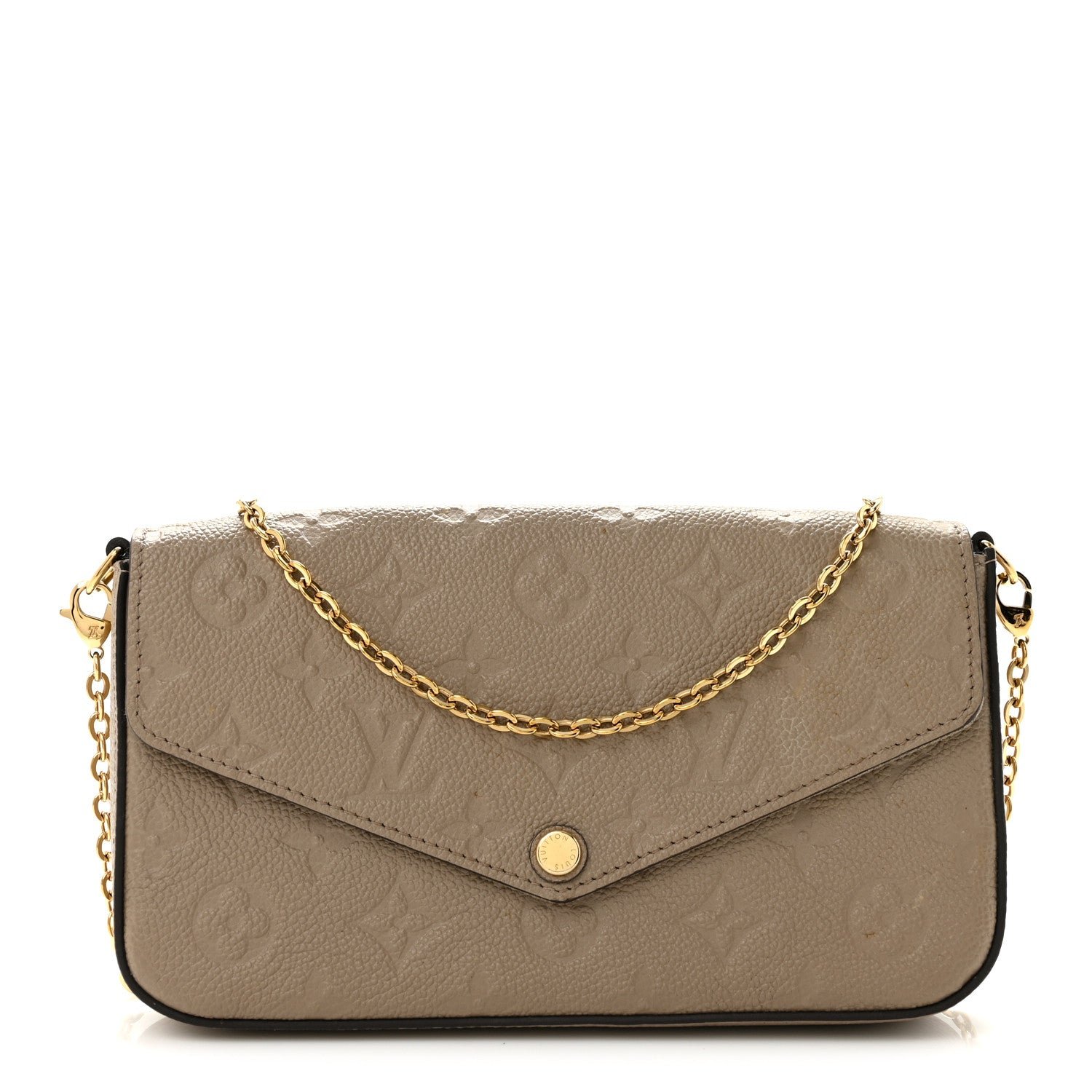 Louis Vuitton Empreinte Pochette Felicie Chain Wallet Tourterelle
