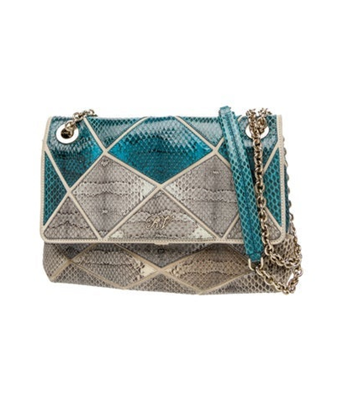 Roger Vivier Vivier Snakeskin Shoulder Bag