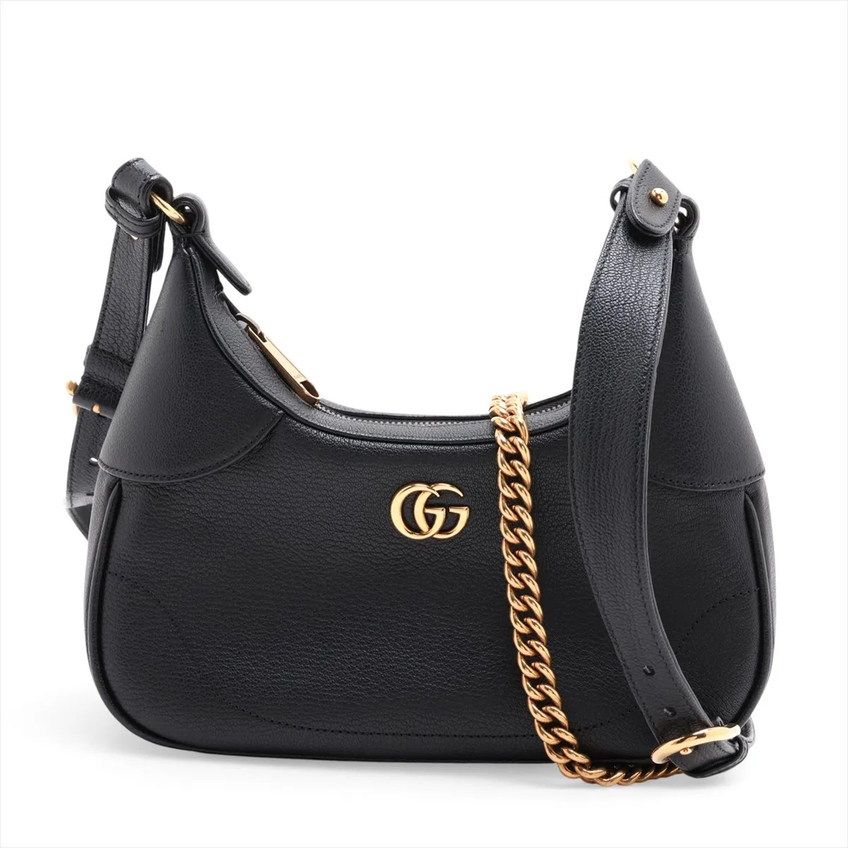 Gucci Aphrodite Small 731817 Leather 2 Way Shoulder Bag Black