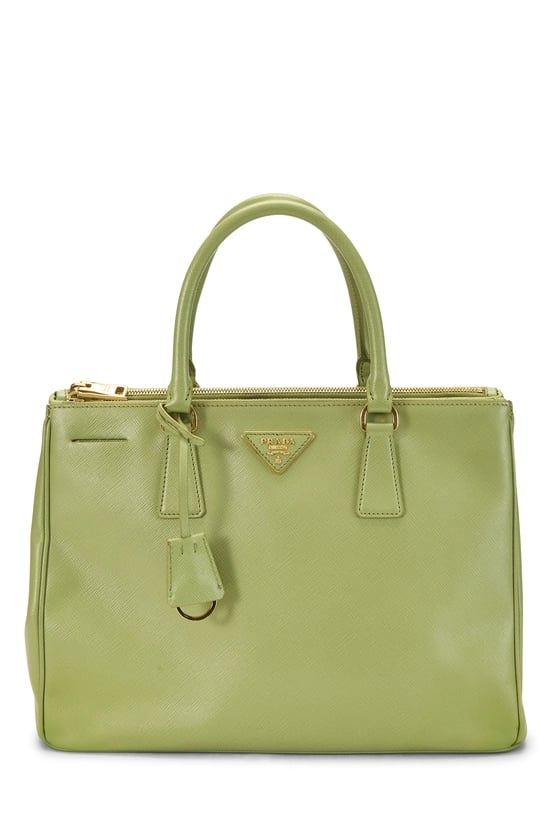 Green Saffiano Executive Tote Medium