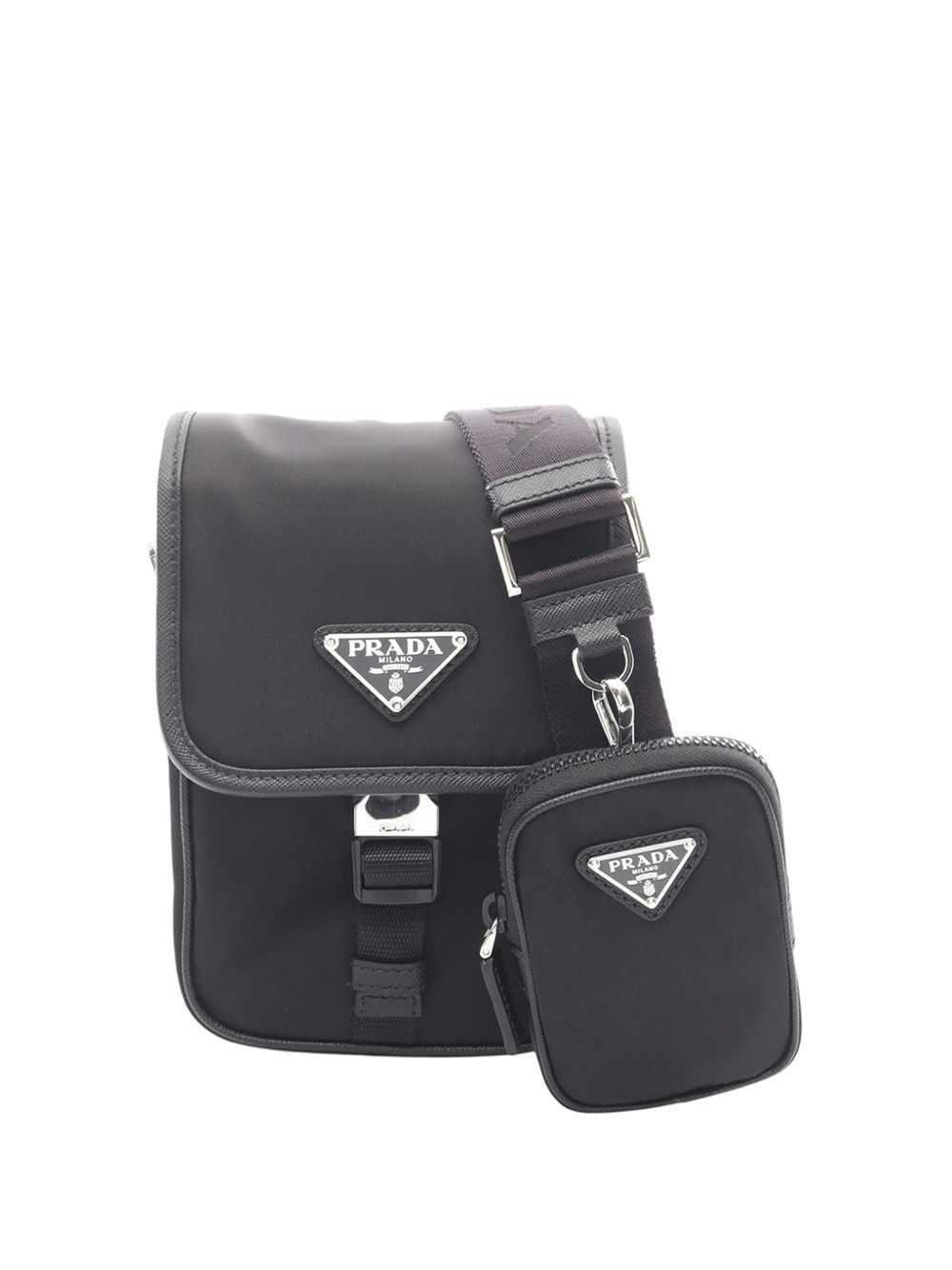 2013-2026 Saffiano Trimmed Re Nylon crossbody bag