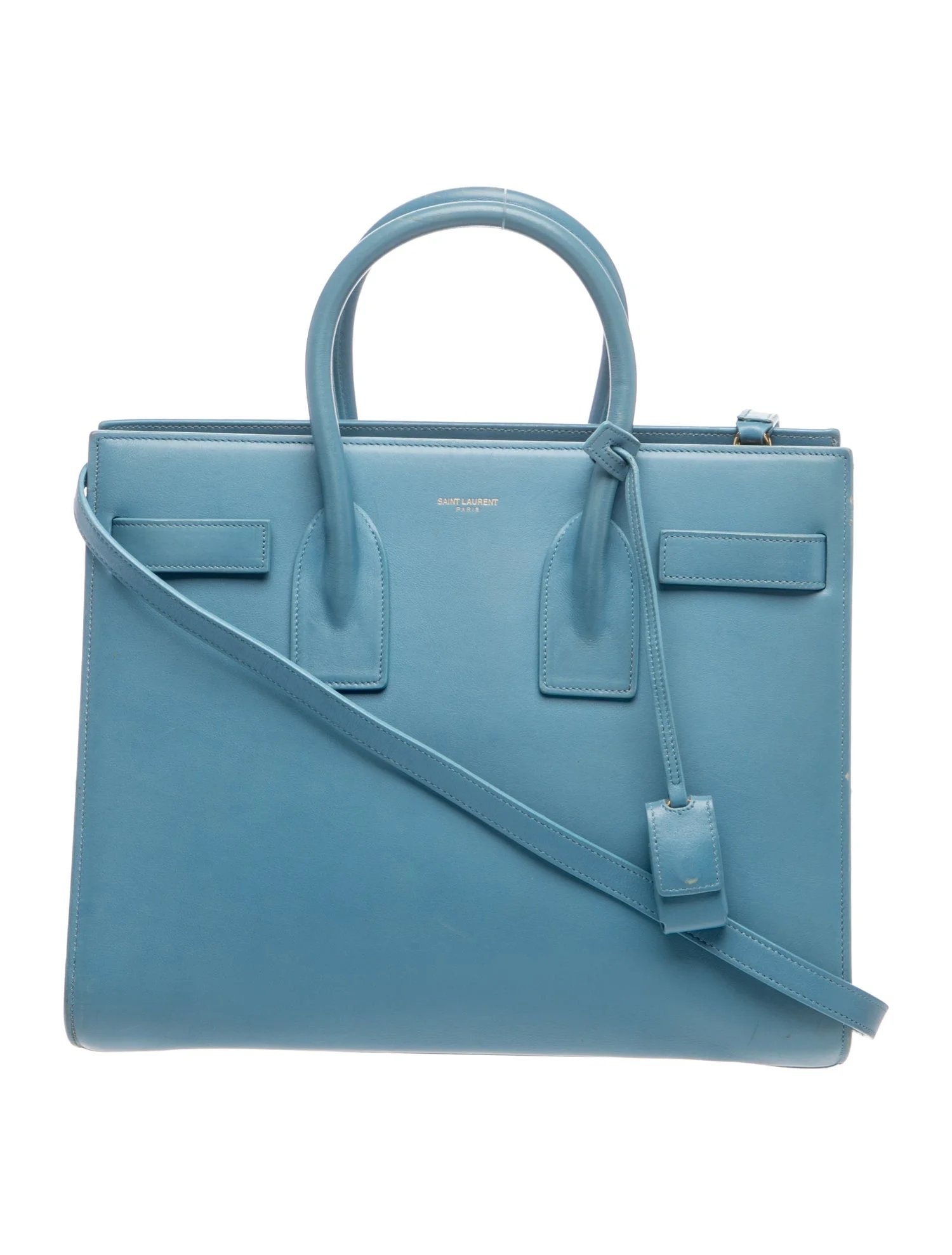 Leather Top Handle Bag Small Vintage