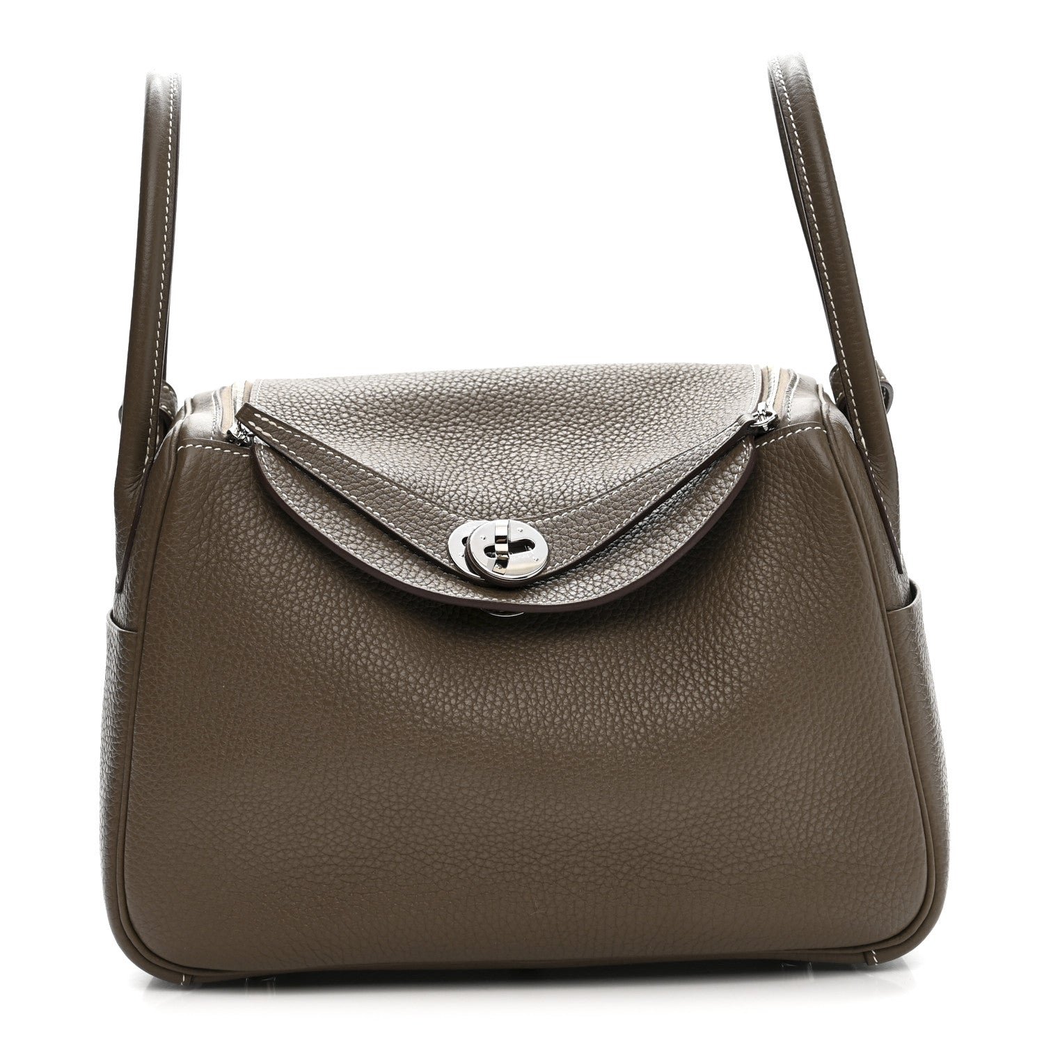 Hermes Taurillon Clemence Lindy 26 Etoupe