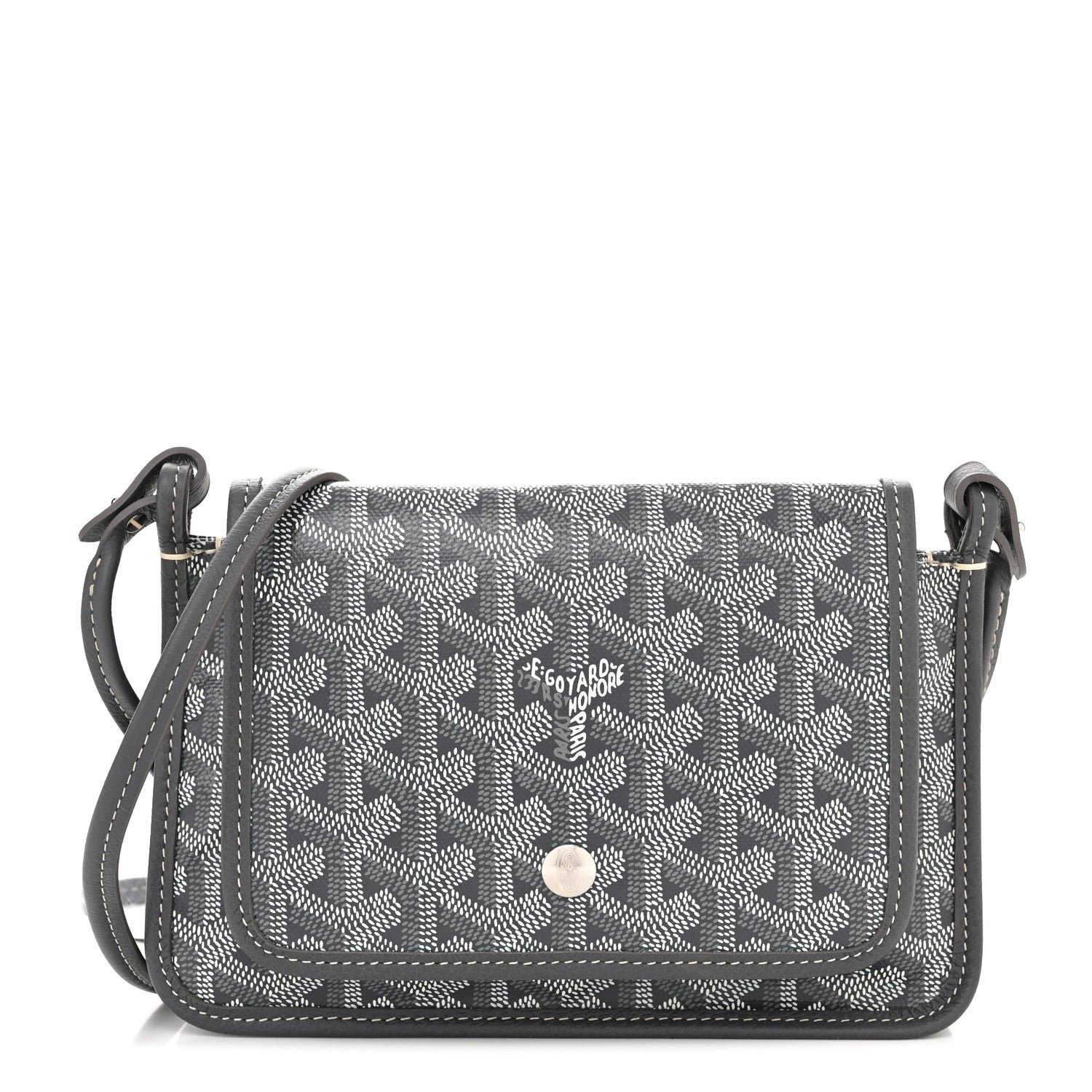 Goyard Goyardine Plumet Wallet Clutch Grey