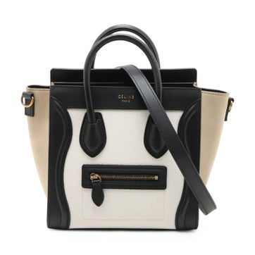 Leather Luggage Nano Shopper