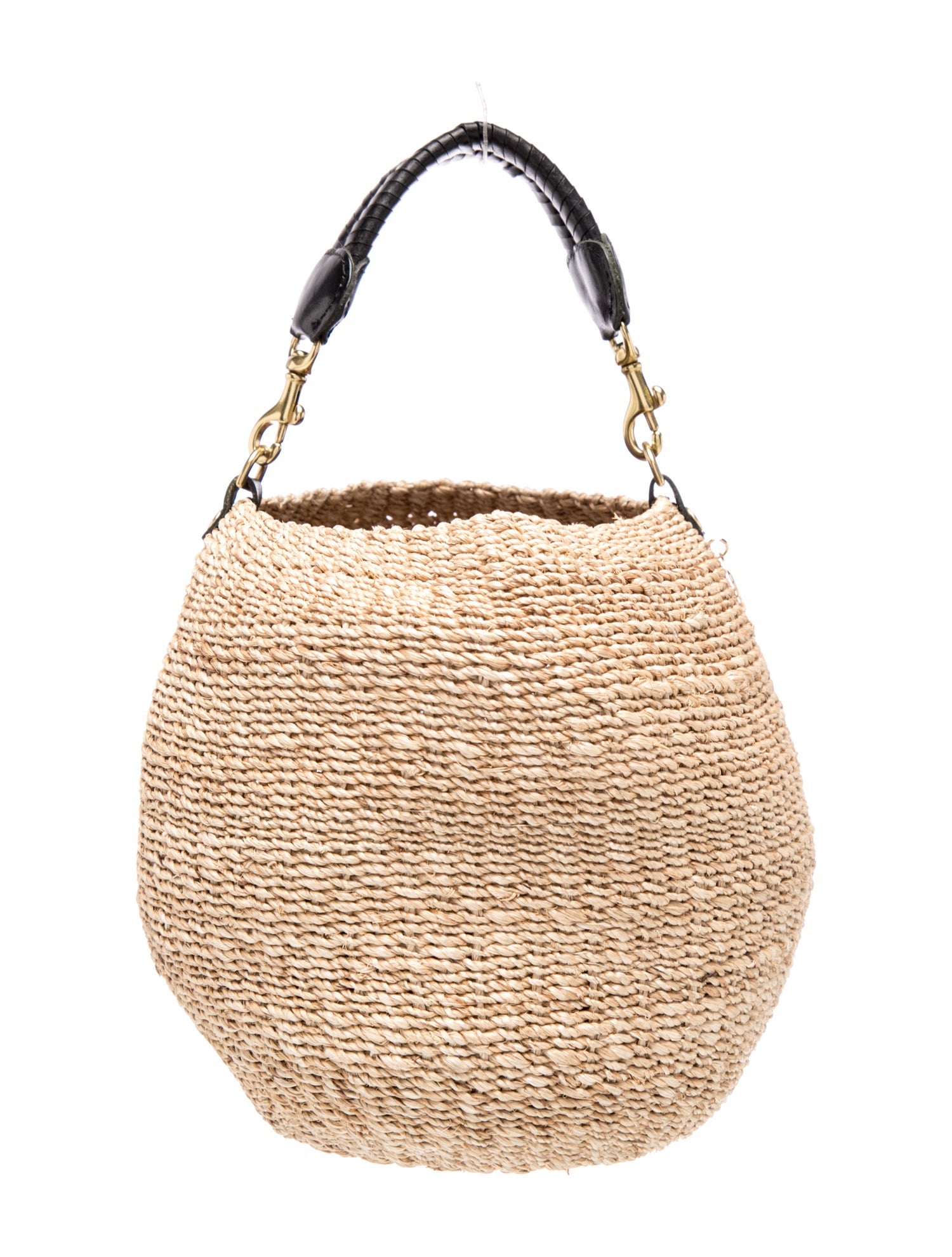 Straw Top Handle Bag