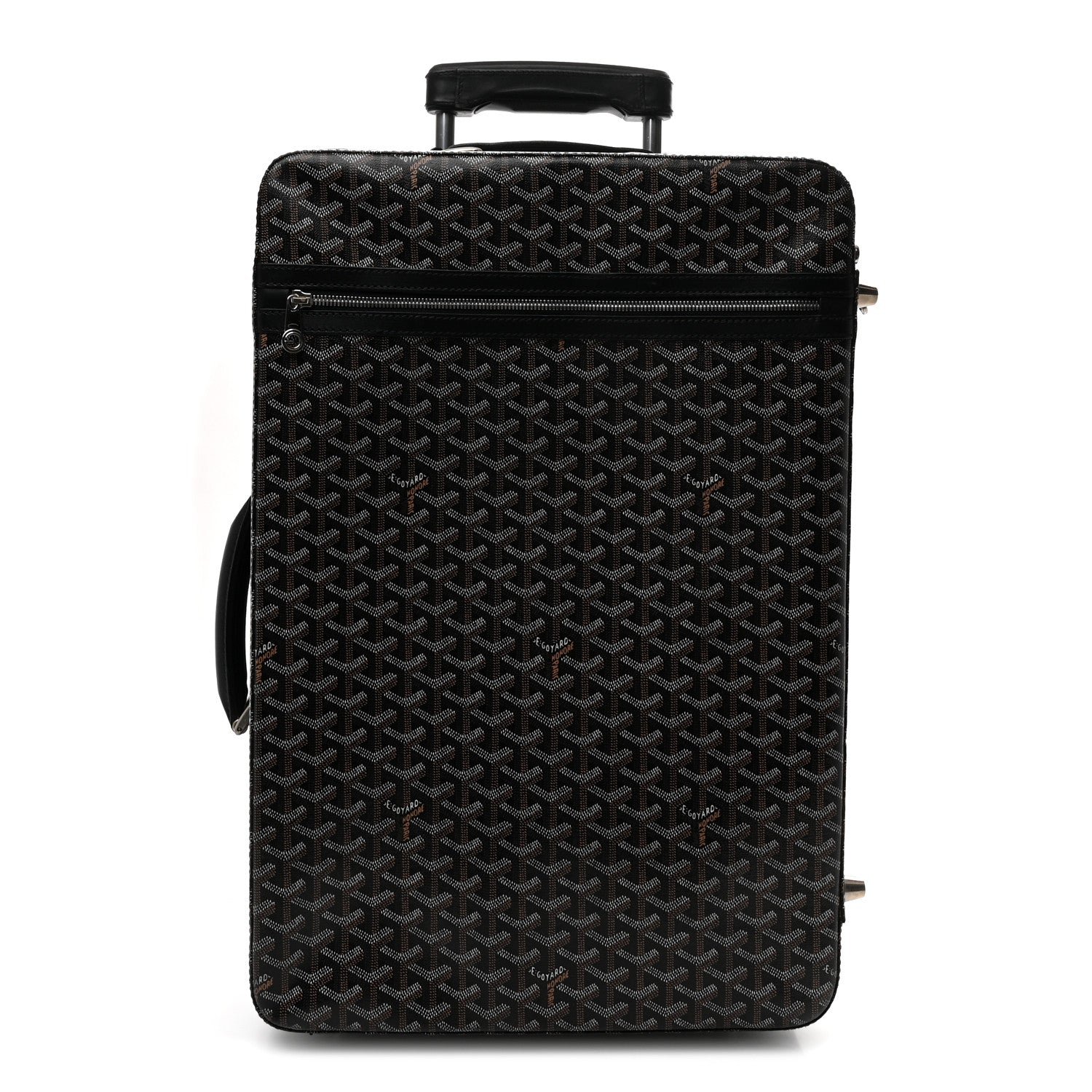 Goyard Goyard Goyardine Rolling Suitcase Trolley PM Black