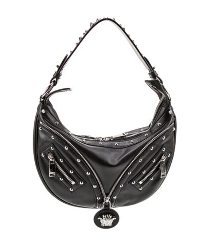 Versace Leather Top Handle Bag