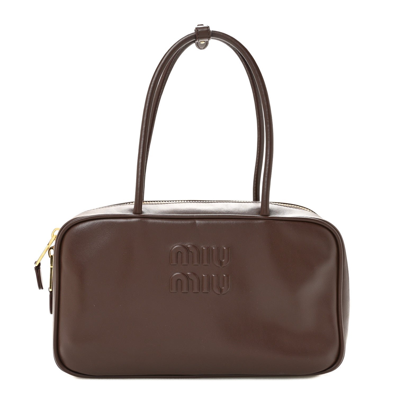 Miu Miu Soft Calf Softy Medium Beau Top Handle Bag Radica